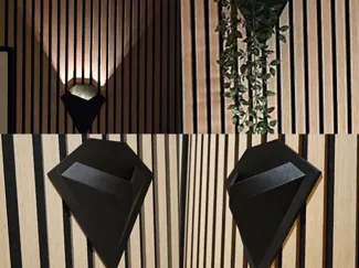 Wandbeleuchtung Wandvase Akustikpaneele Ambiente