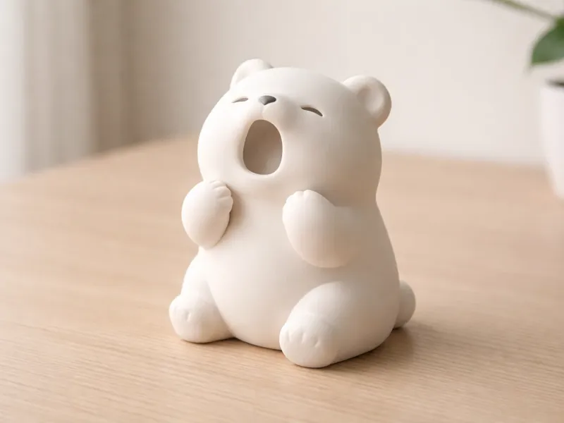 小熊打哈欠