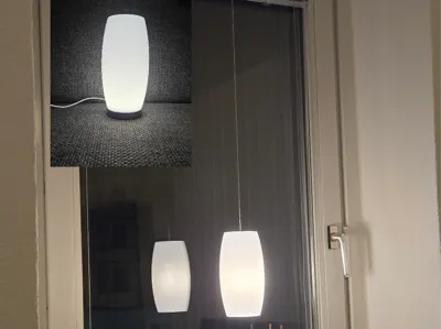 Oval Lamp - V2 - closed at the bottom - LED