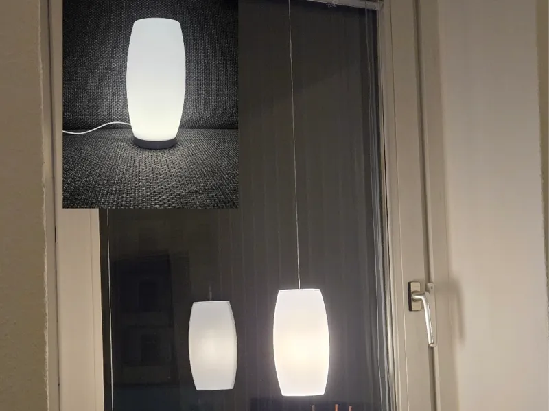 Lampe Oval - V2 - unten geschlossen - LED