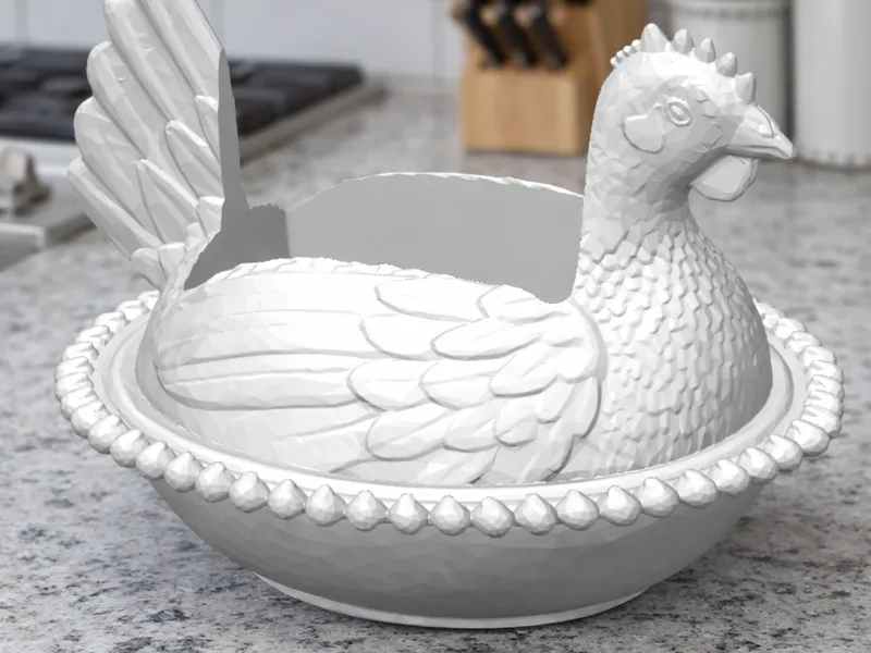 Nesting Hen Soap Holder–Soft Soap Compatible