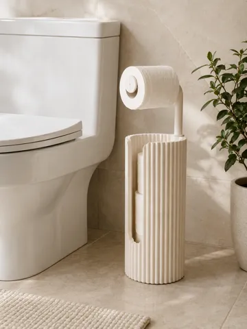 Organizador: Modern Toilet Paper Holder & Storage Stand — vista de referencia 3