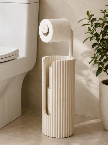 Organizador: Modern Toilet Paper Holder & Storage Stand — vista de referencia 2