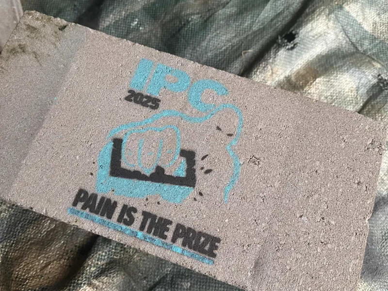 Pain is the Prize Two Color Stencil