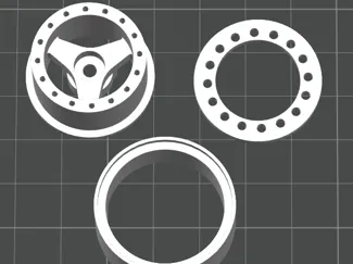 1.0 deep dish tri spoke 15H Injora/MOFO pattern