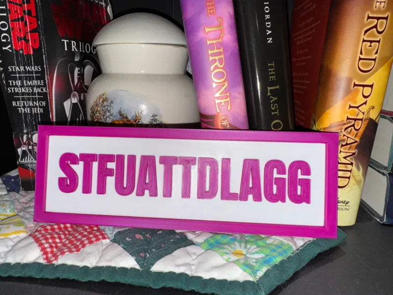 STFUATTDLAGG Book Plate Bookshelf Decor Book End