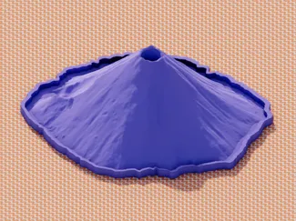 Erupting Mt.Fuji - baking soda experiment