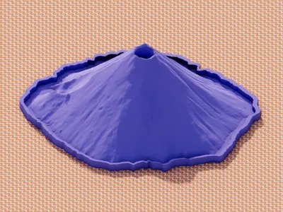 Erupting Mt.Fuji - baking soda experiment