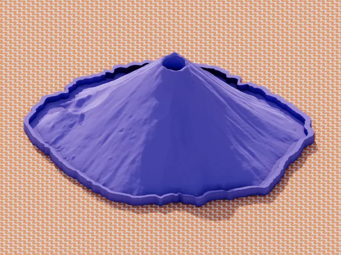 Erupting Mt.Fuji - baking soda experiment