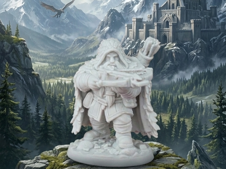 D&D Miniature - The Ranger Dwarf
