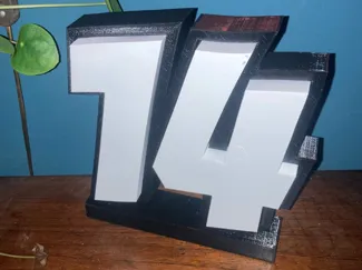 Nr 14 led sign with electronica storage for WLED