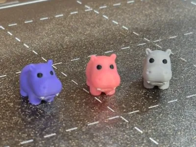 Very Tiny Cute Mini Hippo