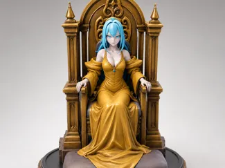 Regal Queen Miniature – Throne Room NPC for DnD