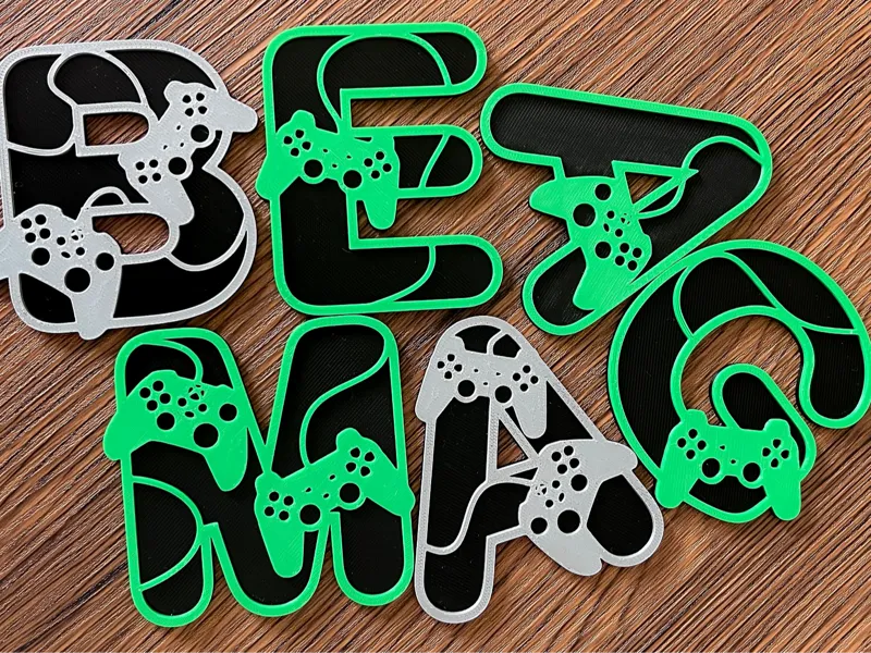 Game Controller Alphabet Letters