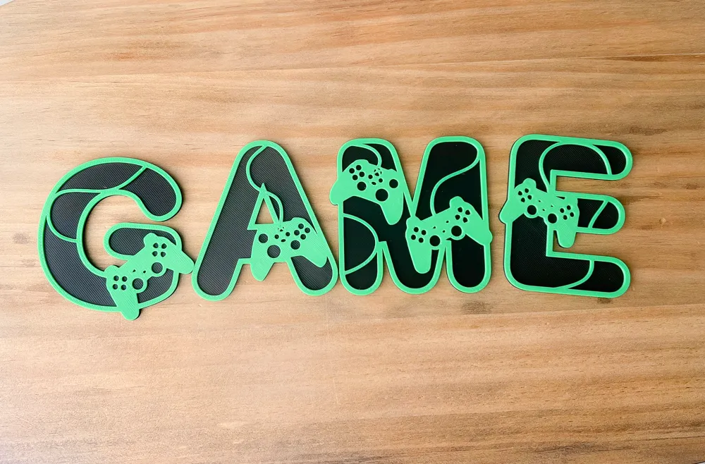 Game Controller Alphabet Letters - Free 3D Print Model - MakerWorld