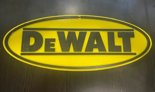 12" DEWALT GARAGE SIGN LOGO