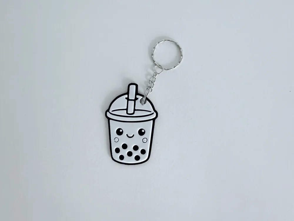 Mini Milkshake Keychains Cute Milkshake Keychain – Kawaii Drink - Free 3D Print Model - MakerWorld
