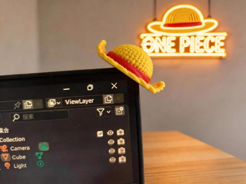 One Piece Straw Hat Monitor Charm