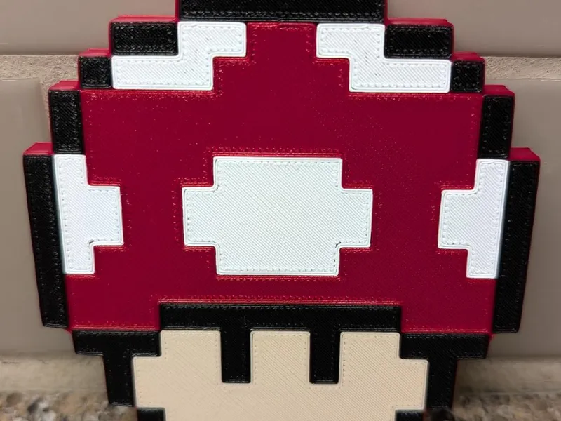 Mario Mushroom Desktop or Wall Display