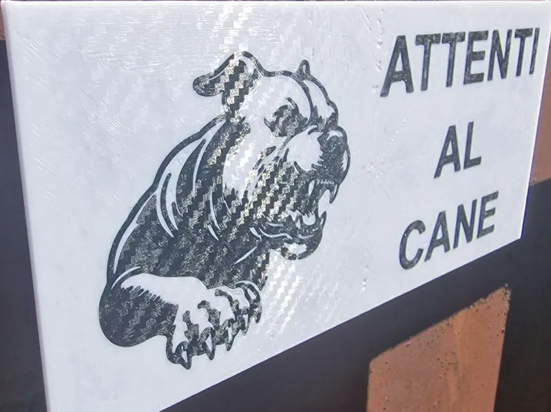 Attenti Al Cane Cartello (Beware of Dog sign)