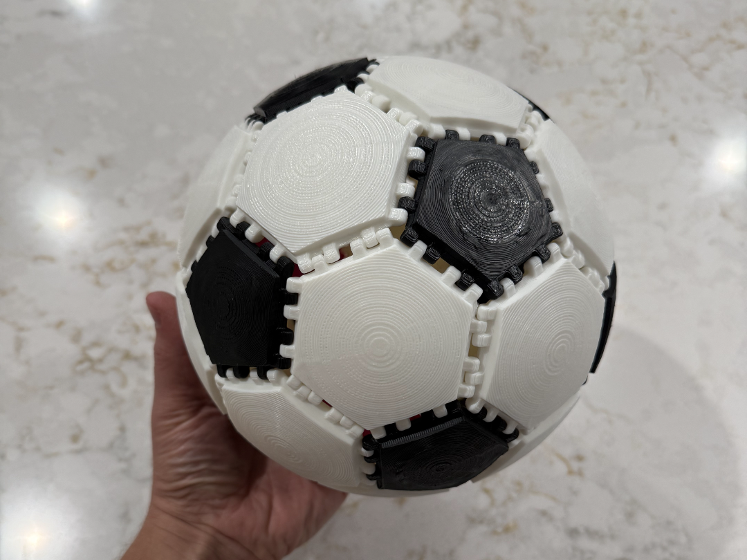 Snap-Together Soccer Ball - Interlocking Shapes