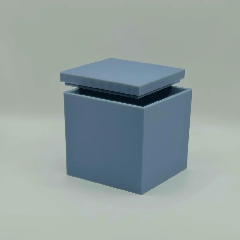Simple cube box with lid - Free 3D Print Model - MakerWorld
