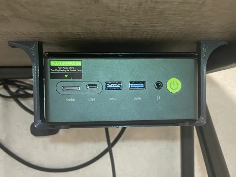 Under Desk Mini PC (GMKtec K8 plus) Mount  
