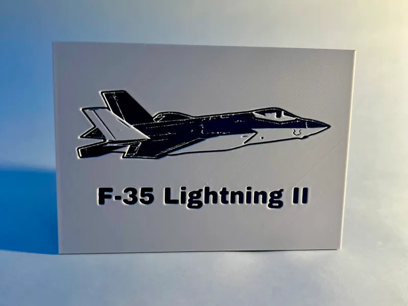 F-35 Lightning Wall Art, NO AMS or AMS