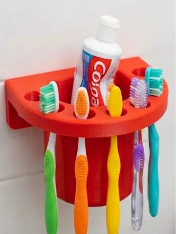 Organizador: SmileStation - Multi-Brush Wall-Mounted Organizer — vista de referencia 2