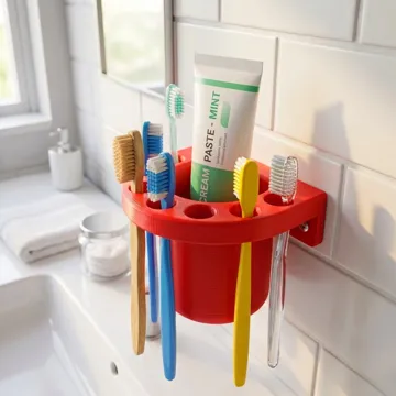 Organizador: SmileStation - Multi-Brush Wall-Mounted Organizer — vista de referencia 5