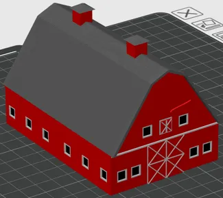 Red Gambrel Barn