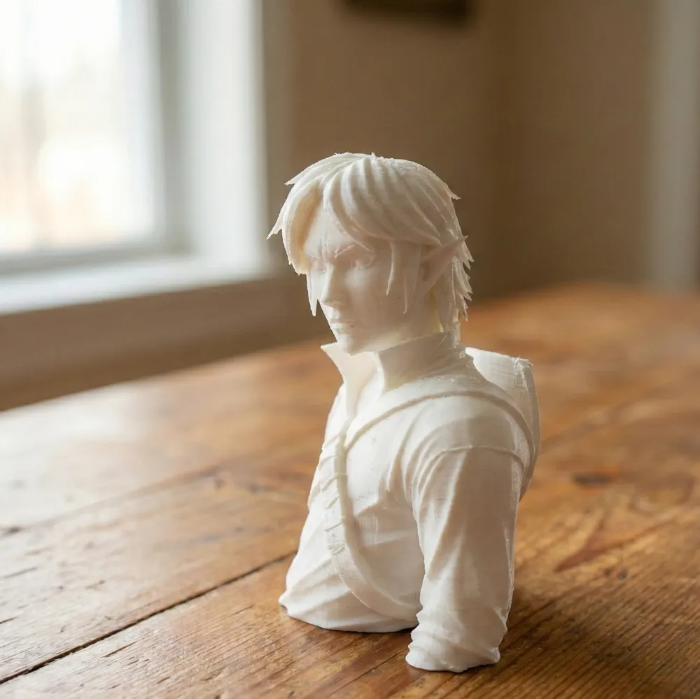 Prince Zelda Bust 3D Print Model 164 - Free 3D Print Model - MakerWorld