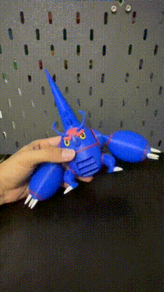 Miniatura 1 do modelo 3D 宝可梦 可动 Mega 赫拉克罗斯 虫王 18CM