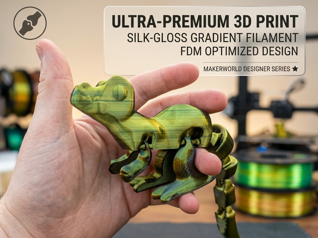 The Clever Flexi-Raptor | Print-in-Place Dino