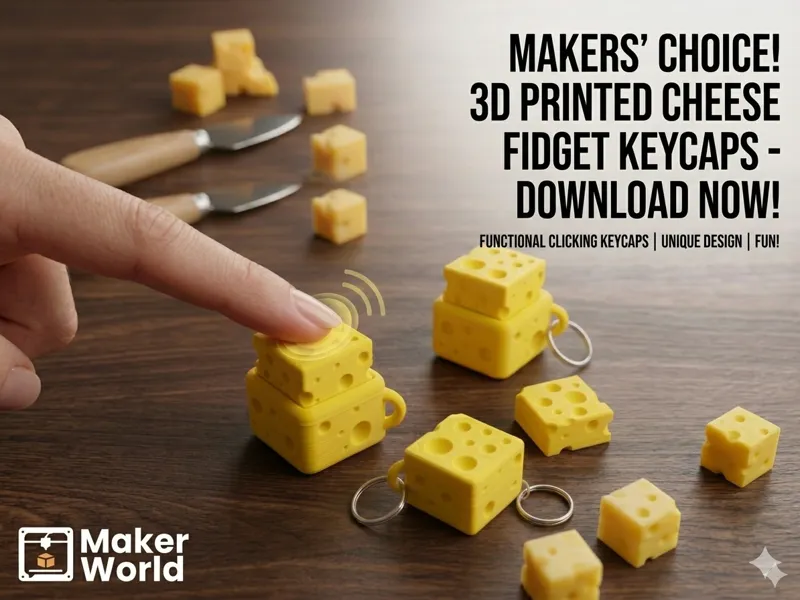 Cheese Fidget Clicker - Universal MX Compatible