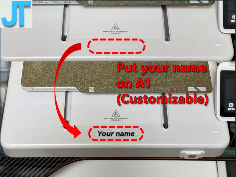 Put your name on A1 Front panel (Customizable)