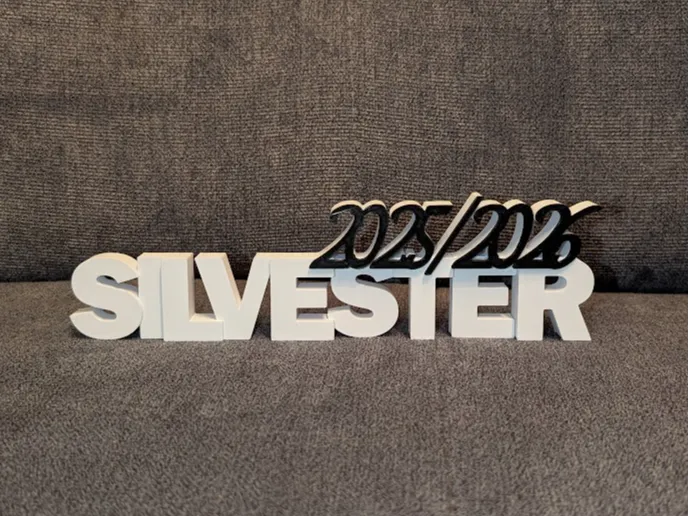 Silvester 2025/2026 Schriftzug