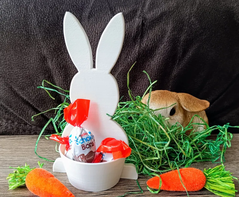 Easter Bunny with small bowl