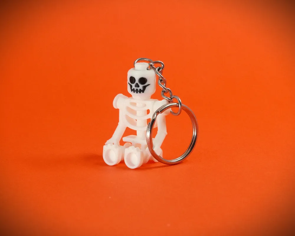 Little Skeleton Models Mini Brick Skeletons / Articulated Keychains - Free 3D Print Model ...