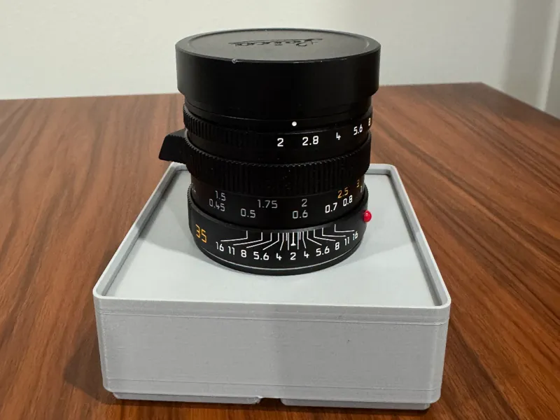 Leica Lens Gridfinity Base
