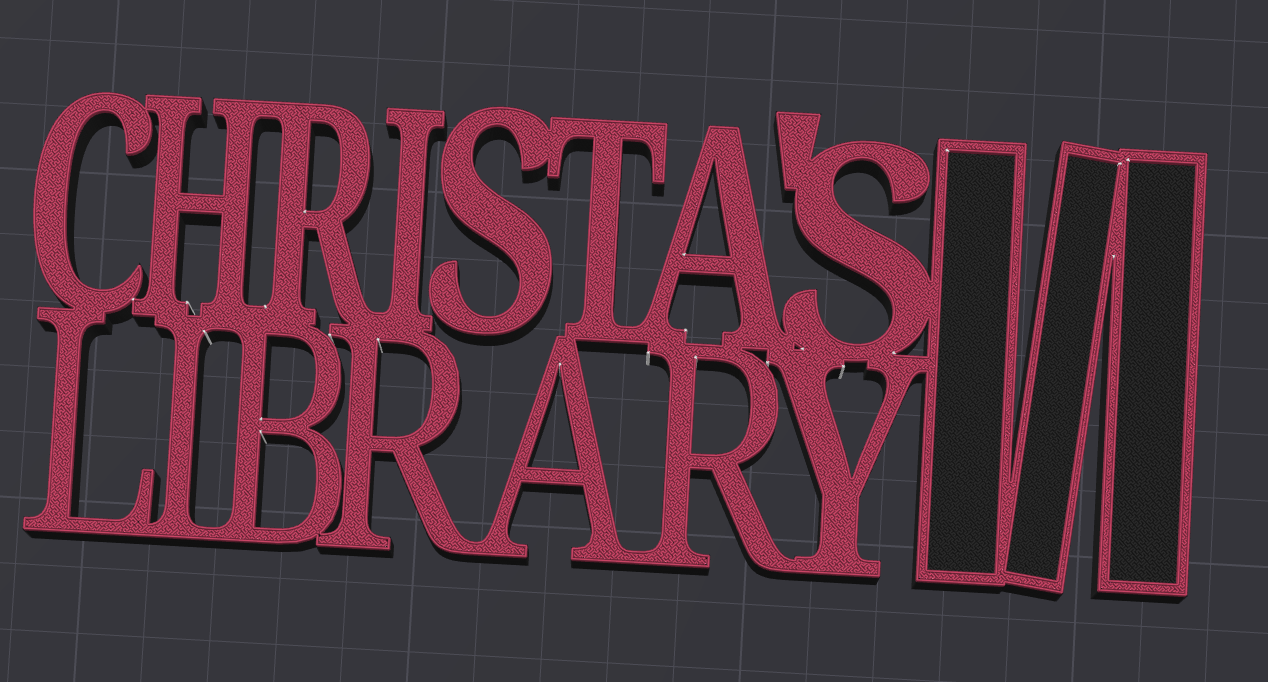 Miniatura 2 do modelo 3D Personalized Library Nameplate