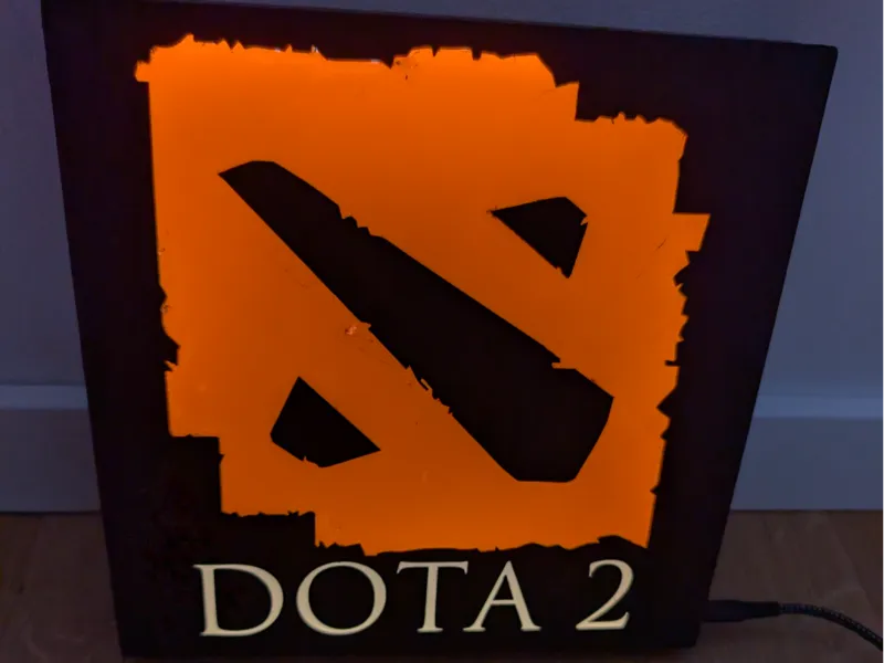 Dota 2 Logo Inspired Lightbox