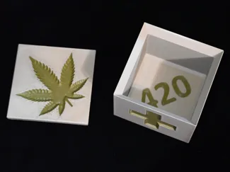 Hemp Leaf Stash Box