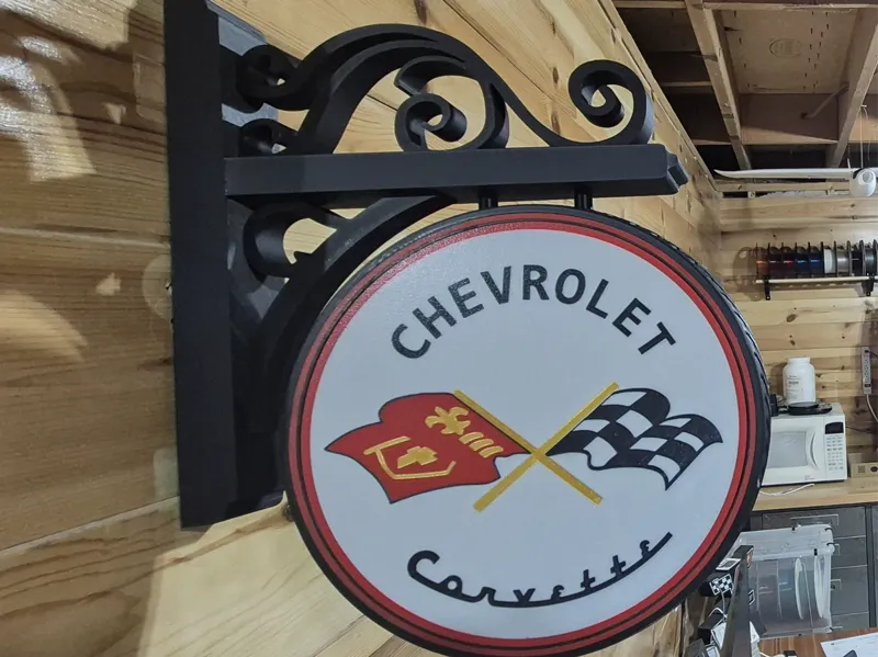 Corvette C-2 Pub Sign Lightbox
