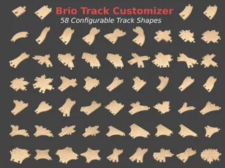 Brio Track Customizer w/STLs - 58 Track Shapes