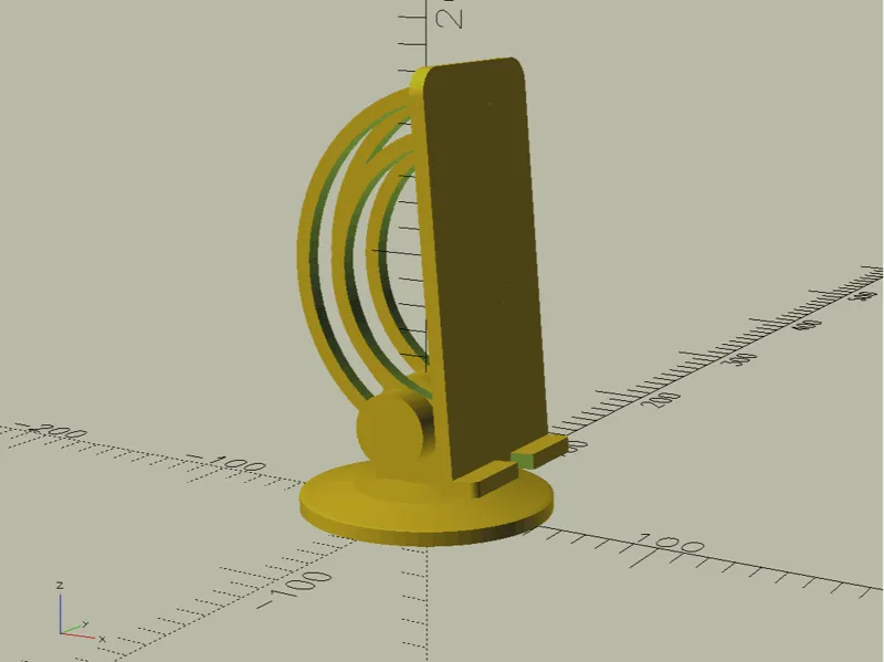Customisable Parametric Phone stand