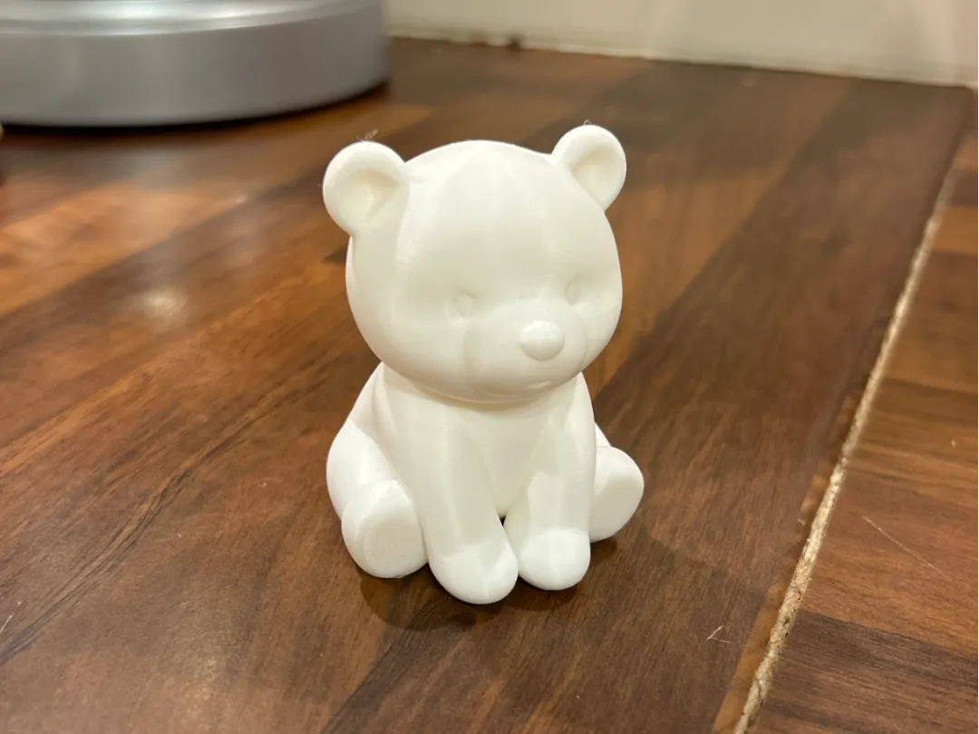 Petit ours blanc mignon