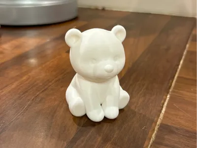 Cute little white bear