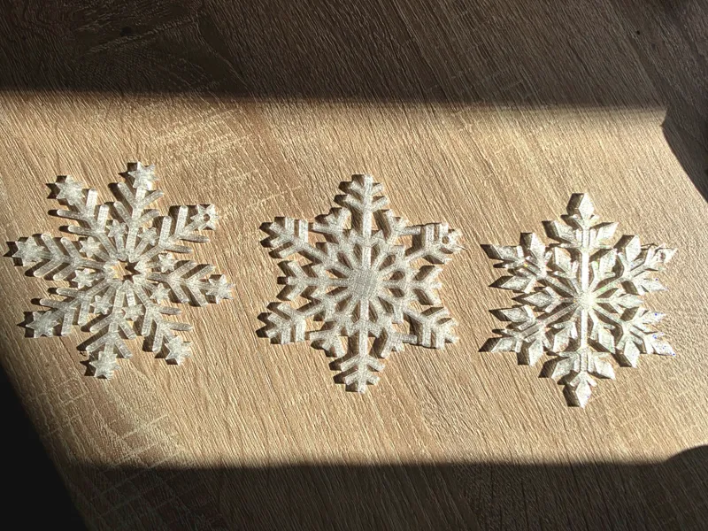 Schneeflocken Fensterdeko