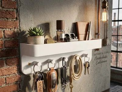 Modern Entryway Organizer Shelf
